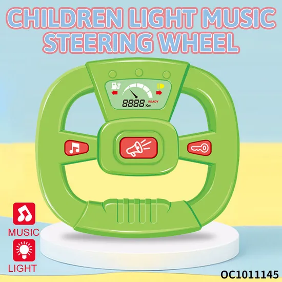 Children Interactive Educational Plastic Baby Kids Musical Montessori Steering Wheel Toys