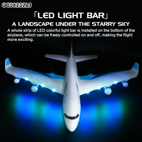 Wholesale Large LED Lighted Electric Flying Remote Control RC Helicopter Plane for Kids