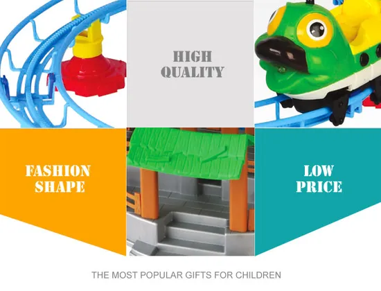 Children Crazy Battery Operated Track Mini Roller Coaster Toys with Lovely Insect Train