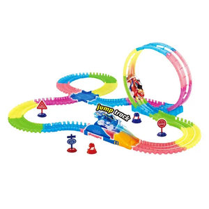 Remote Control Car Glow in The Dark Adventure Game Track Toys for Kids