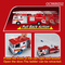 Friction Toy Vehicle Diecast Fire Fighting Truck Rescue Toy with Light Sound