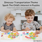 Cognitive Shape Number Block Learning Montessori Wooden High Quality Dinosaur Jigsaw Puzzle Animals Match Board Toy with Drawing Toy