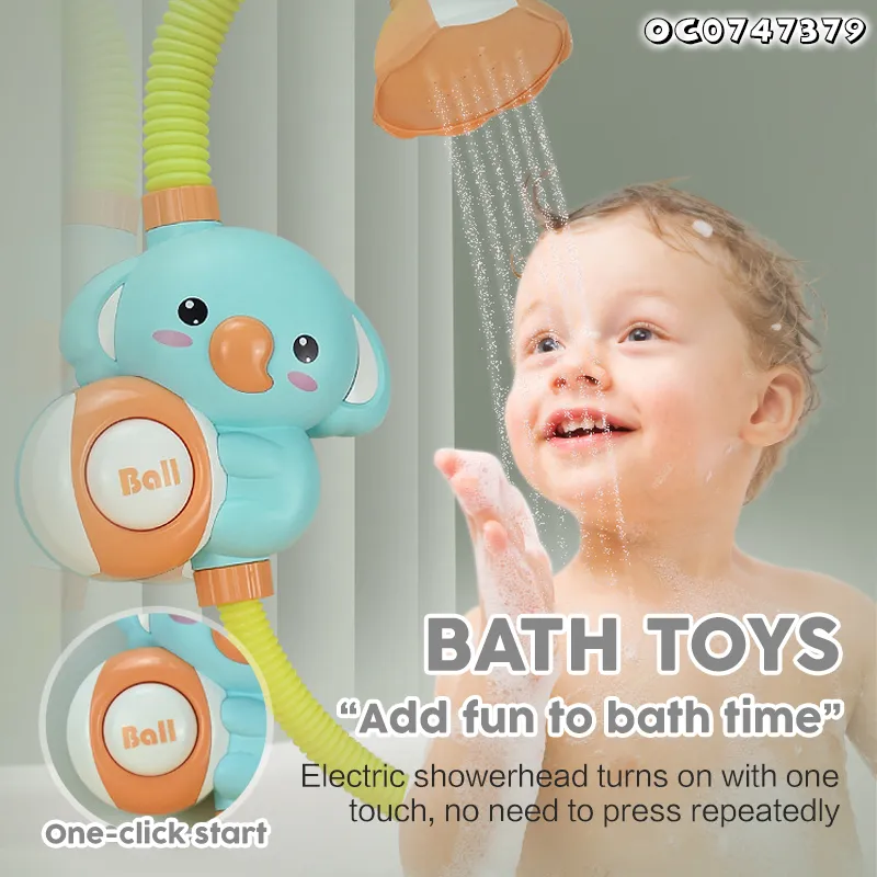 Wholesale Water Electric Shower Baby Shower Elephant Bath Flower Sprinkler Water Toys for Children