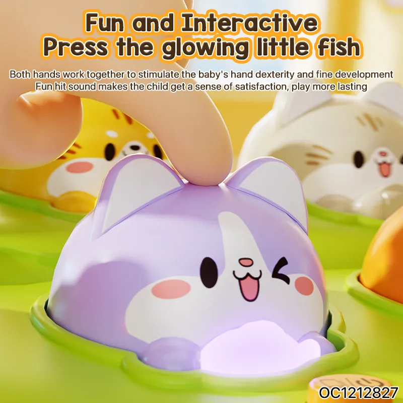 Wholesale Montessori Funny Creative Interactive Cartoon Hammer Whack a Mole Electronic Board Games Toys for Children with Music
