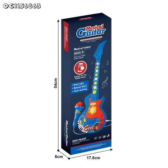 Wholesale Interactive Sensory Popular Musical Instruments Children Kids Electric Guitar Toys