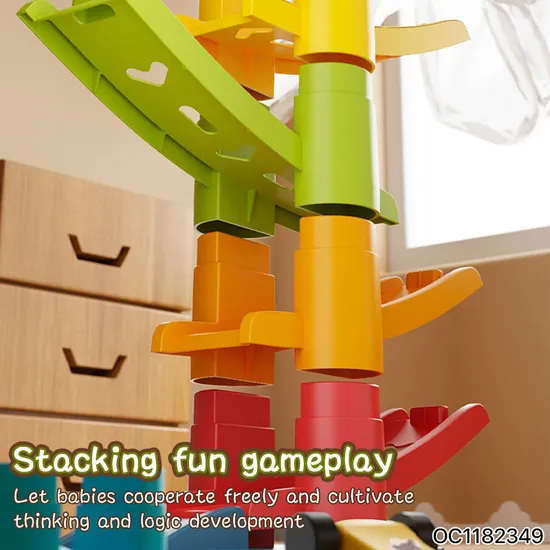 Early Educational Toys Eye Hand Coordination New Baby Sliding Car Track Assembly Toy for Baby