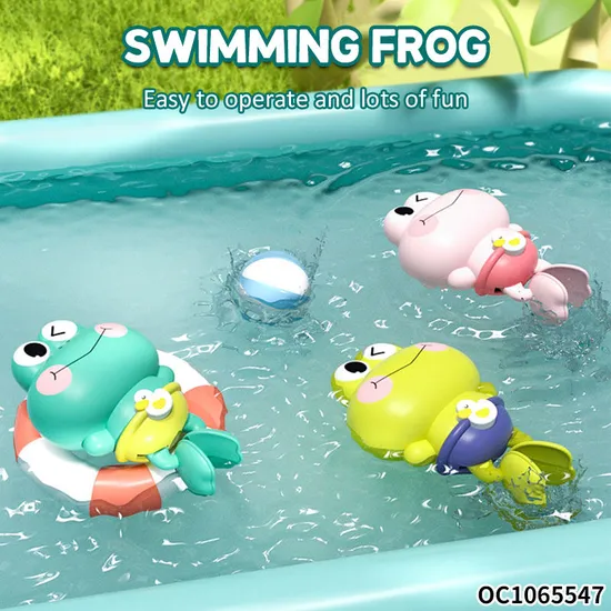 Wholesale Plastic Children Frog Baby Kids Summer Bath Water Swimming Baby Bath Toys for Kids