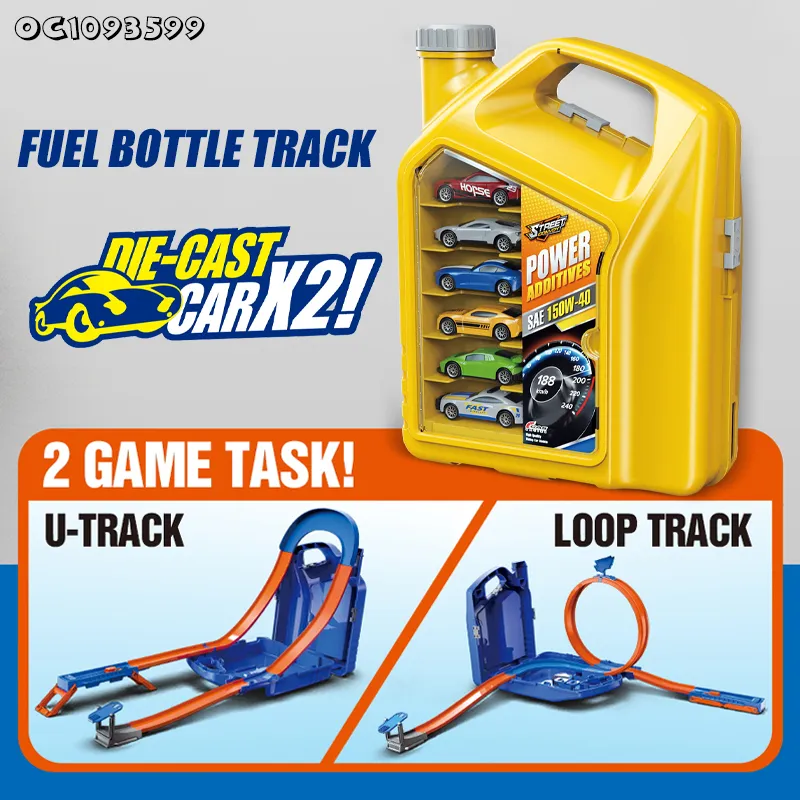 Children Boys Indoor Playing Game Flexible Slot Model Car Construction Racing Plastic Sliding Track Flexible Toy for Kids
