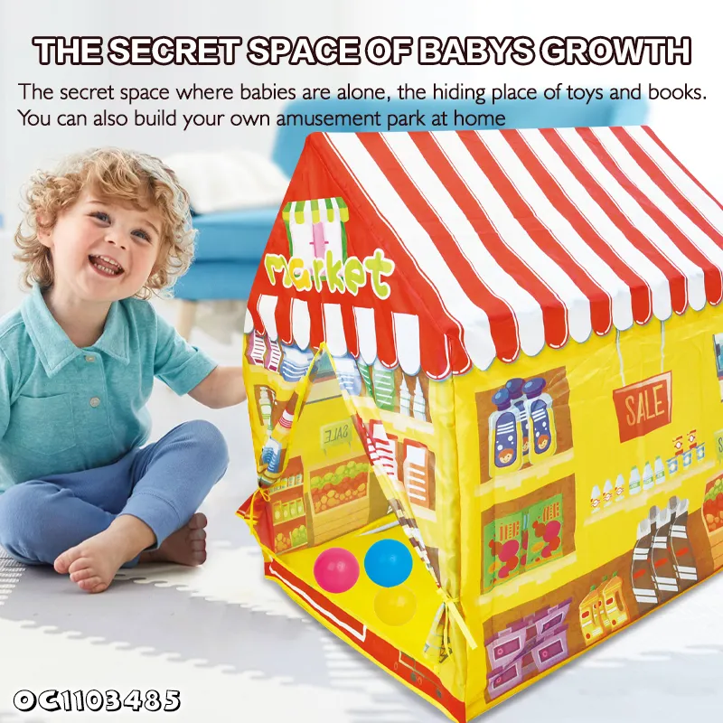 Wholesale Kids Camping Playhouse Baby Folding Ocean Ball Pool Indoor Boys Game House Children's Tent