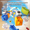 Brain Challenge Games DIY Electric Car Racing Fast Track Suspension Building Blocks Toy for Adults Children Assembly Train Track