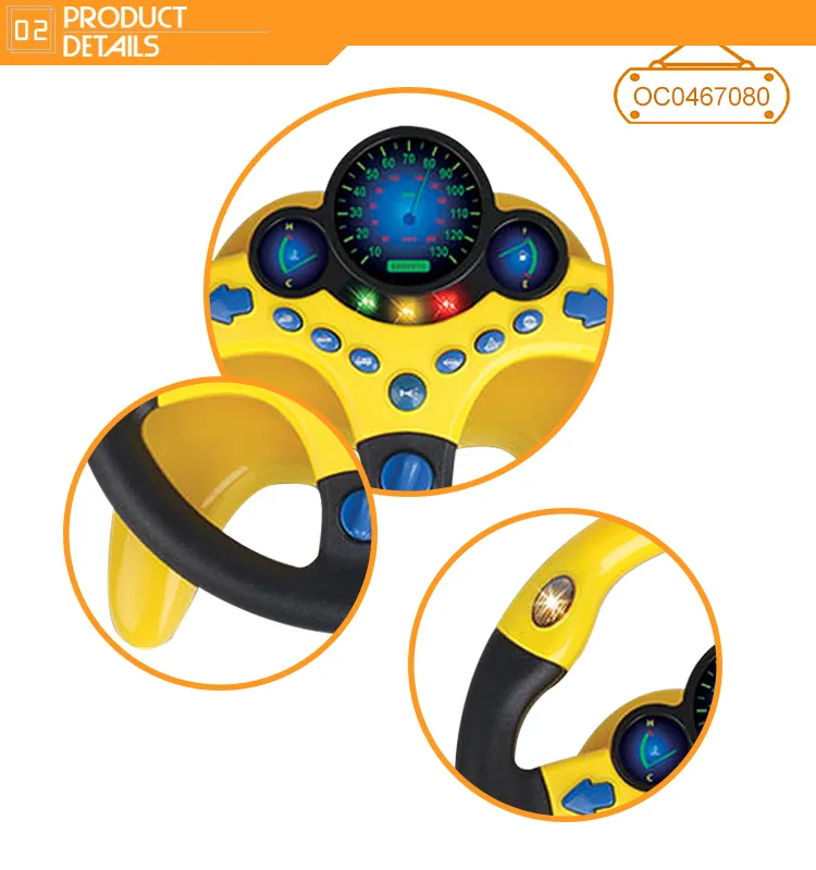 Intelligence Custom Learning Driver Car Electronic Board Steering Wheels Game for Kid