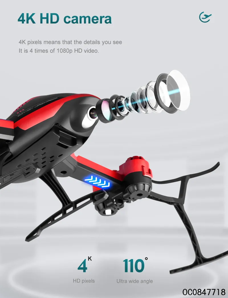 Wholesale Folding Helicopter Big Size Remote Control Flying Drone Toy with Camera