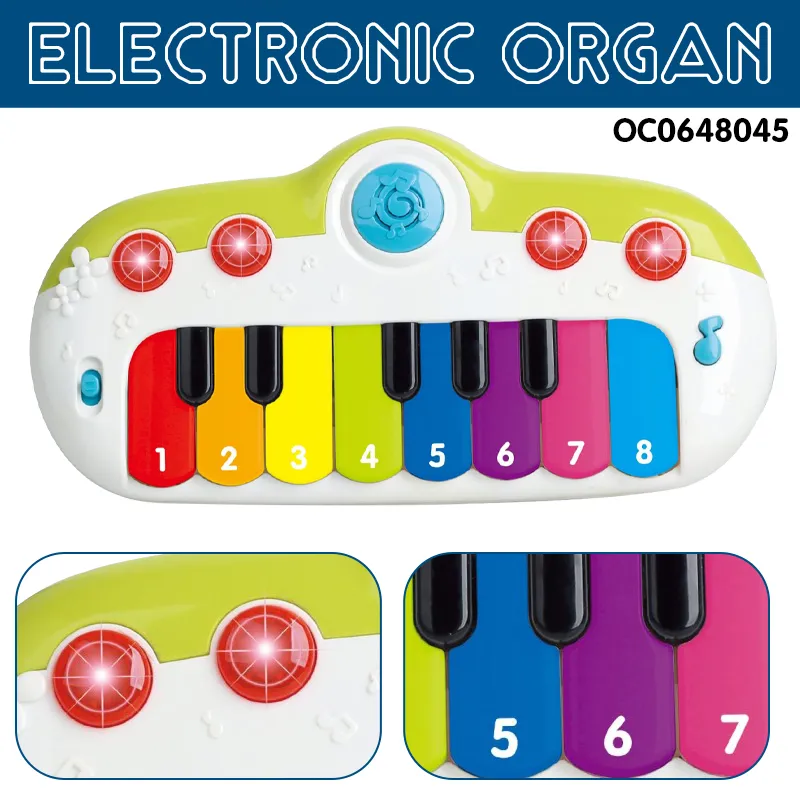 Wholesale 3 in 1 Plastic Keyboard Piano Musical Instruments Musical Toy Electric Guitars