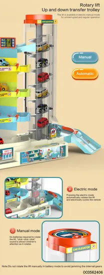 Creative Construction Track Assembly Play Set Slot Building Toy with Light Music