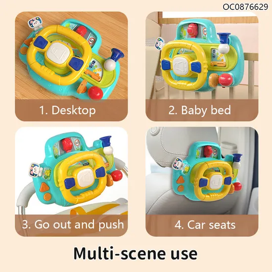 Classic Custom Intelligence Steering Wheel Baby Montessori Sensory Toys Game