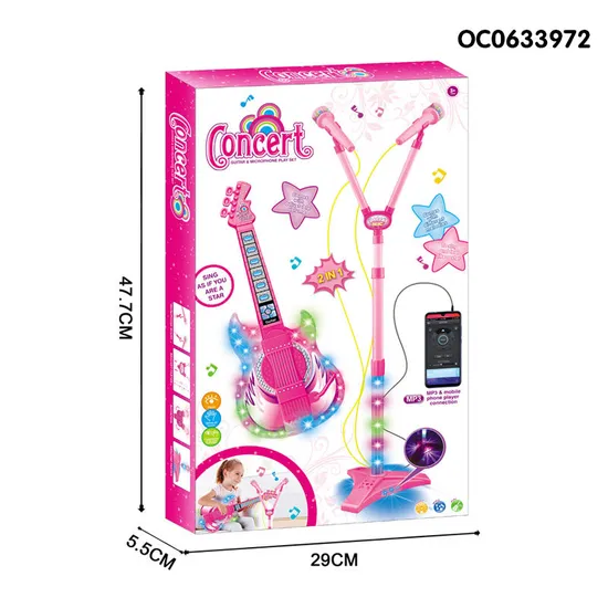 Wholesale Kids Interactive Sensory Popular Musical Instruments Battery Operated Guitar Toy