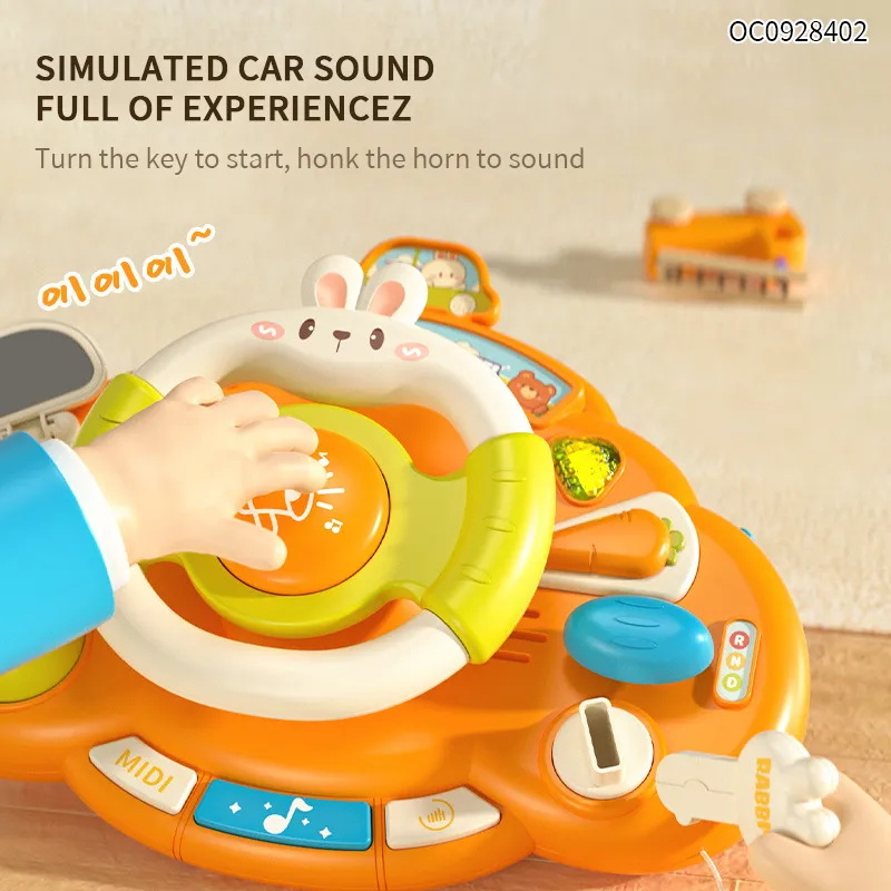 Montessori Custom Classic Interesting Kids Electronic Toys Steering Wheel Games for Baby