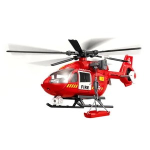 Wholesale Scale Fire Fighting Battery Operated Model Toys Helicopter for Kids with Light and Sound