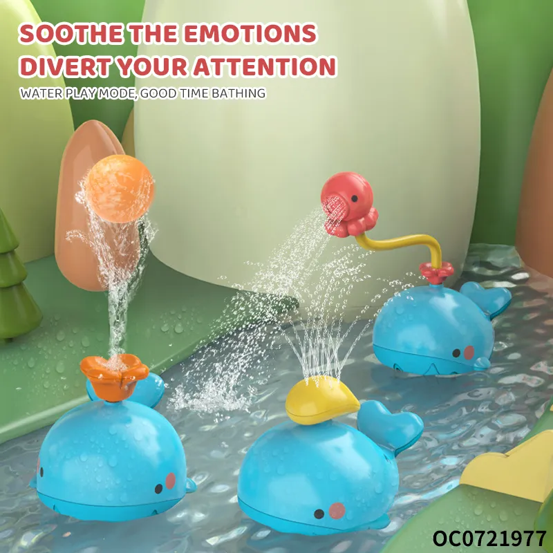 Wholesale Children Electric Whale Float Shower Bath Spray Whale Dolphin Shower Toy