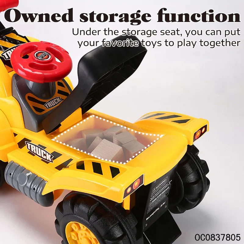 Wholesale Children Mini Small Excavator Sliding Ride on Kids Toys Balance Car