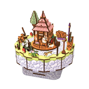 134PCS 3D Wooden Puzzle Music Box Maker DIY Jigsaw Puzzle Board Stem Educational Toy Science Assembly Kits Toy