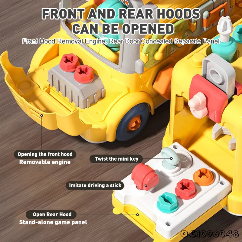 Electronic Children Educational Baby Sensory Steering Wheel Montessori Kids Puzzle Education Toys