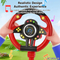 4 Colors Kids Children Electric Interactive Musical Racing Plastic Adventure Steering Wheel Toy for Kids