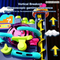 Adventure 360 Automatic Rolling Toy Sliding Ball Car Tower Toy Shooting Rotating Track Toy for Kids Hand Eye Coordination