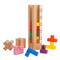 Wooden Building Blocks Stacked Toy Tower Games Wooden Tower Blocks for Child Brain Development