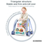 Good Quality 2 in 1 Baby Push Walker Pedal Baby Gym Piano Toys Musical Padded Baby Activity Gym Mat Playmat with Hanging Animals