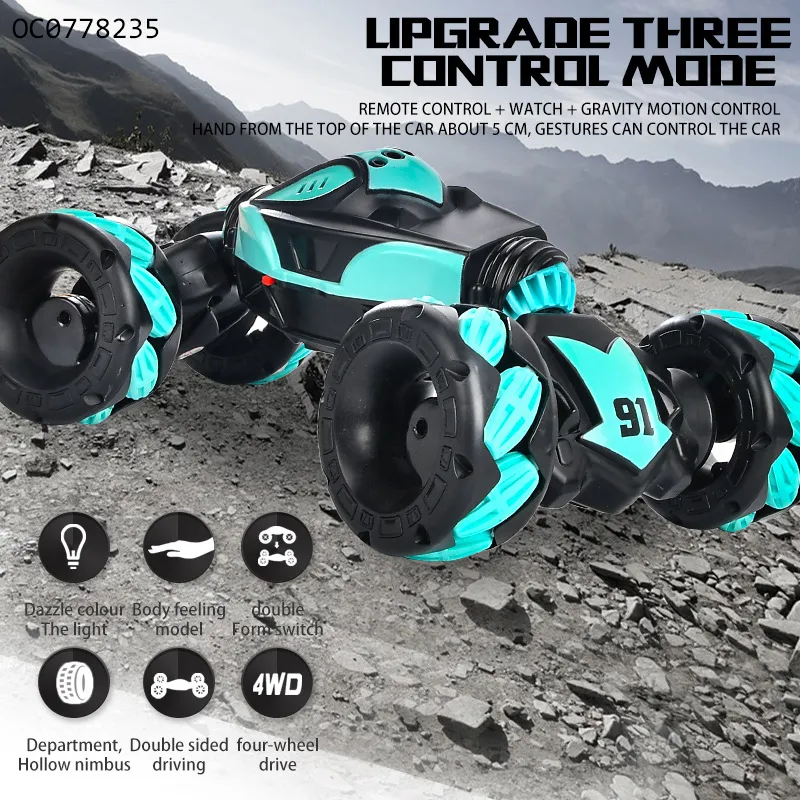 Electric Hand Sensing Twist RC 360 Rolling Stunt Drift Wholesale Radio Remote Control Car