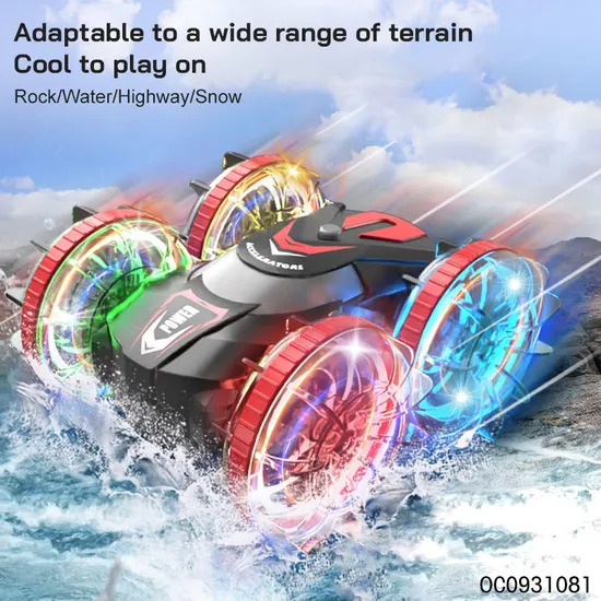 Hand Gesture Remote Control RC Stunt Amphibious Car New Double Sided 360 for Sale