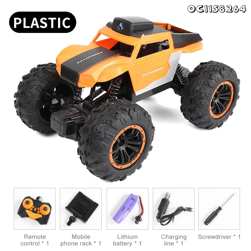 WiFi Connect Climbing Mobile Phone RC off Road Remote Control 1: 24 Scale Alloy Models Car with Camera for Kids