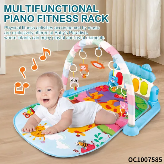 Hot Selling Early Educational Safety Portable Baby Pedal Musical Piano Keyboard Activity Baby Playmat