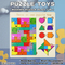 Shape Match Puzzle Custom Wood Busy Board Montessori Toys Educational Game for Children Wooden