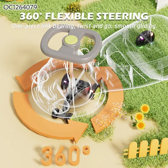 Good Quality Dinosaur Design 360 Degree Rotating Plastic Electric Baby Swing Car Ride on with Music and Flashing Light Wheels