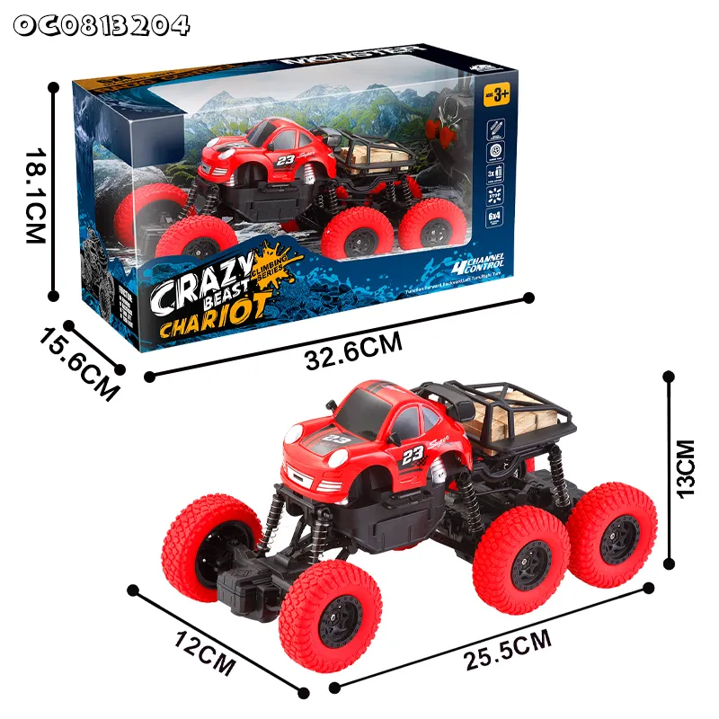 Rock Climbing Electric Toy Charging 6 Wheel 1: 16 Model with Remote Control off Road RC Car for Kids