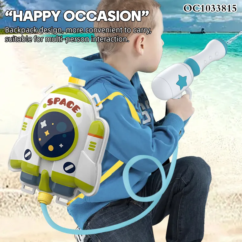 Electric Outdoor Beach Play Summer Game Machine Backpack Storage Water Gun with for Kids