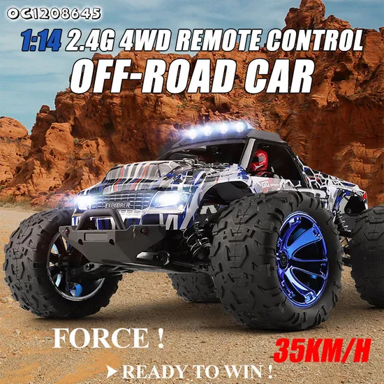 4 Wd 1: 14 Scale Remote Control RC Toy Electric High Quality Car off Road Vehicle Toys Car with LED Flash Light