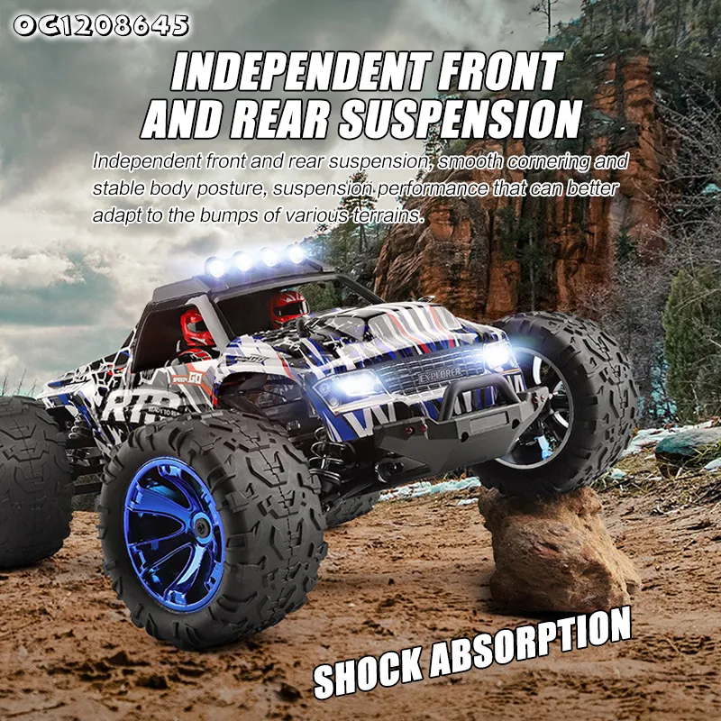 4 Wd 1: 14 Scale Remote Control RC Toy Electric High Quality Car off Road Vehicle Toys Car with LED Flash Light