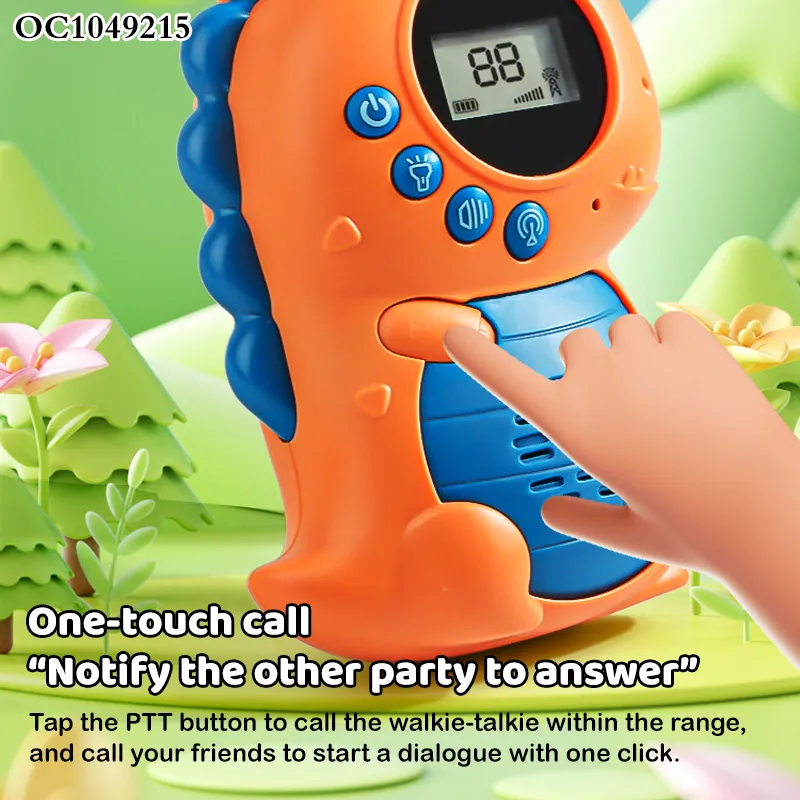 Portable Wireless Handheld Interphone Interactive Plastic Dinosaur Walkie Talkie Child Toy Electric for Kidchildren