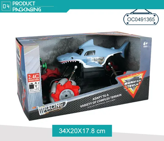 7 Channels Drift Stunt Shark off Road Remote Control RC Car for Kids