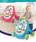 4 Wheels Toddler Learning Walker Baby Walking Assistant with Piano Rattle