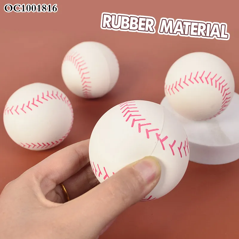 24PCS Cheap Toys Wholesale Rubber Baseball Stress Relief Squeeze Toys Stress Ball for Adults Kids