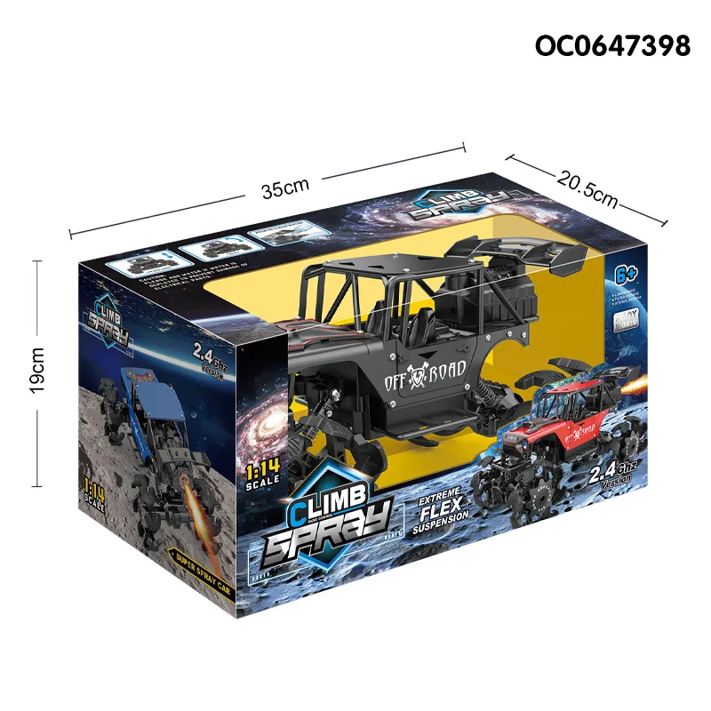 Mist Spray Rock Climbing off Road Toy RC Car 1: 14 4WD Metal Car Toy