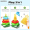 Hand Eye Coordination Stacking Rings Blocks Game Roly-Poly Baby Toys 1-3 Years
