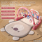 Hanging Rattle Toys Play Gym Mat Baby Fitness Frame Musical Mat with Pedal Piano to Sit and Lie Down for Floor