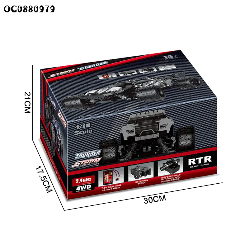 1: 18 Scale RC Car Collection Toys Manufacturer for Kids with Remote Control High Speed with Rechargeable Battery for Kids Boys