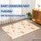 Kids Crawling 2 Side Foldable Waterproof Foam Play Mat Educational Game Soft Safe Foam Picnic Carpet
