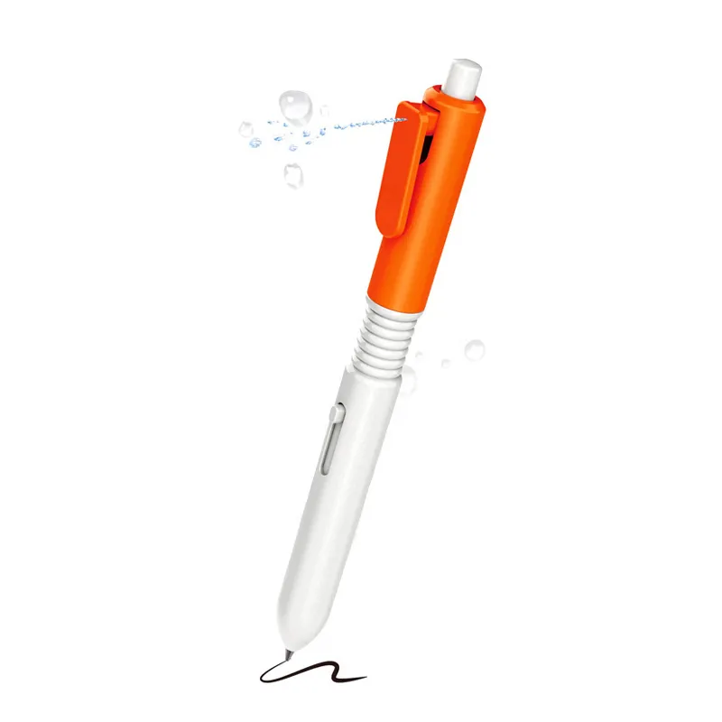 2in1 Personalized Pens Funny New Novelty Writing Pump Portable Spoof Toys Water Spray Pen Water Gun for Kids